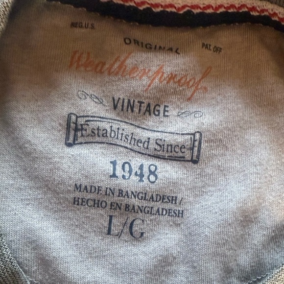 Weatherproof Vintage micro stripe slub jersey large palm leaf all over plant - Picture 4 of 10